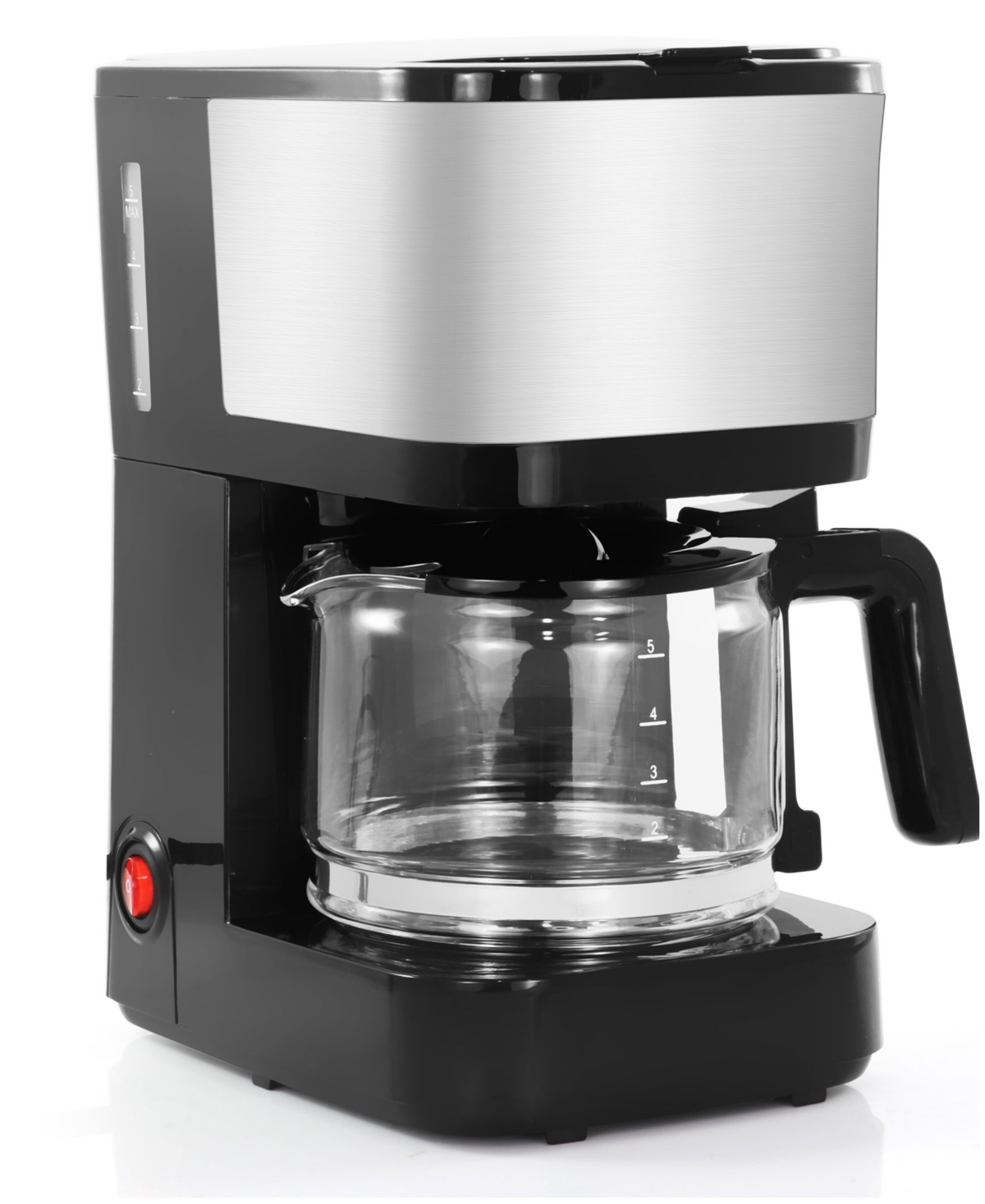 Elite Cuisine 5-cup Coffee Maker In Black,stainless Steel