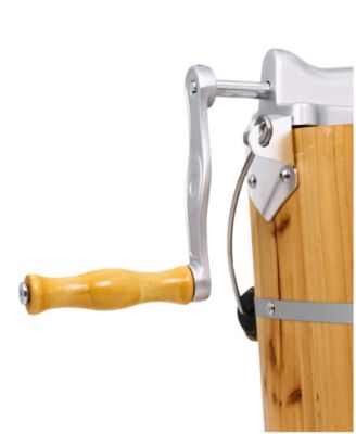 6 Quart Old Fashioned Pine Bucket Electric/Manual Ice Cream Maker