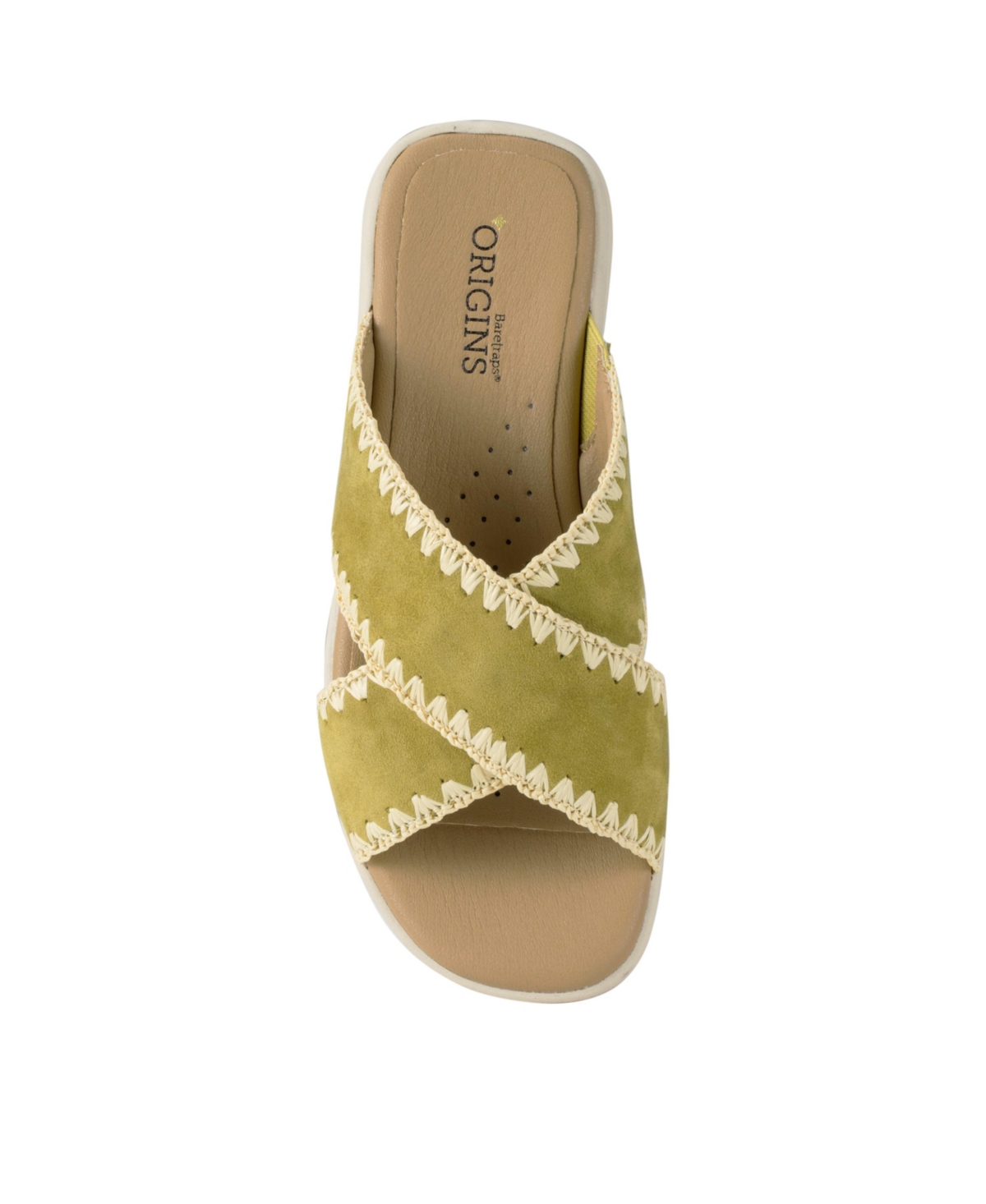 Baretraps Women's Origins Dolinda Slide Slip-on Sandals In Kelp Suede