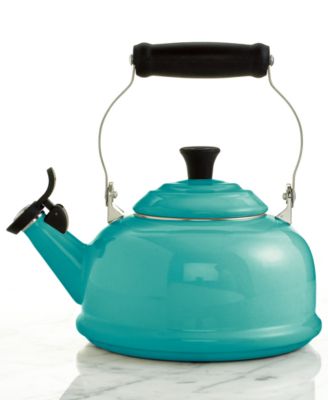 turquoise tea kettle