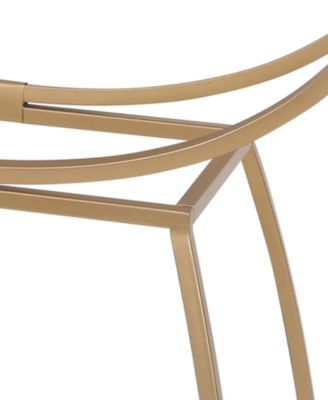 16" Marble Norman Wyatt Home Loren Elliptical Console Table