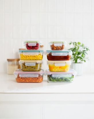 Sedona 16-Piece Glass Food Storage Container Set - Macy's