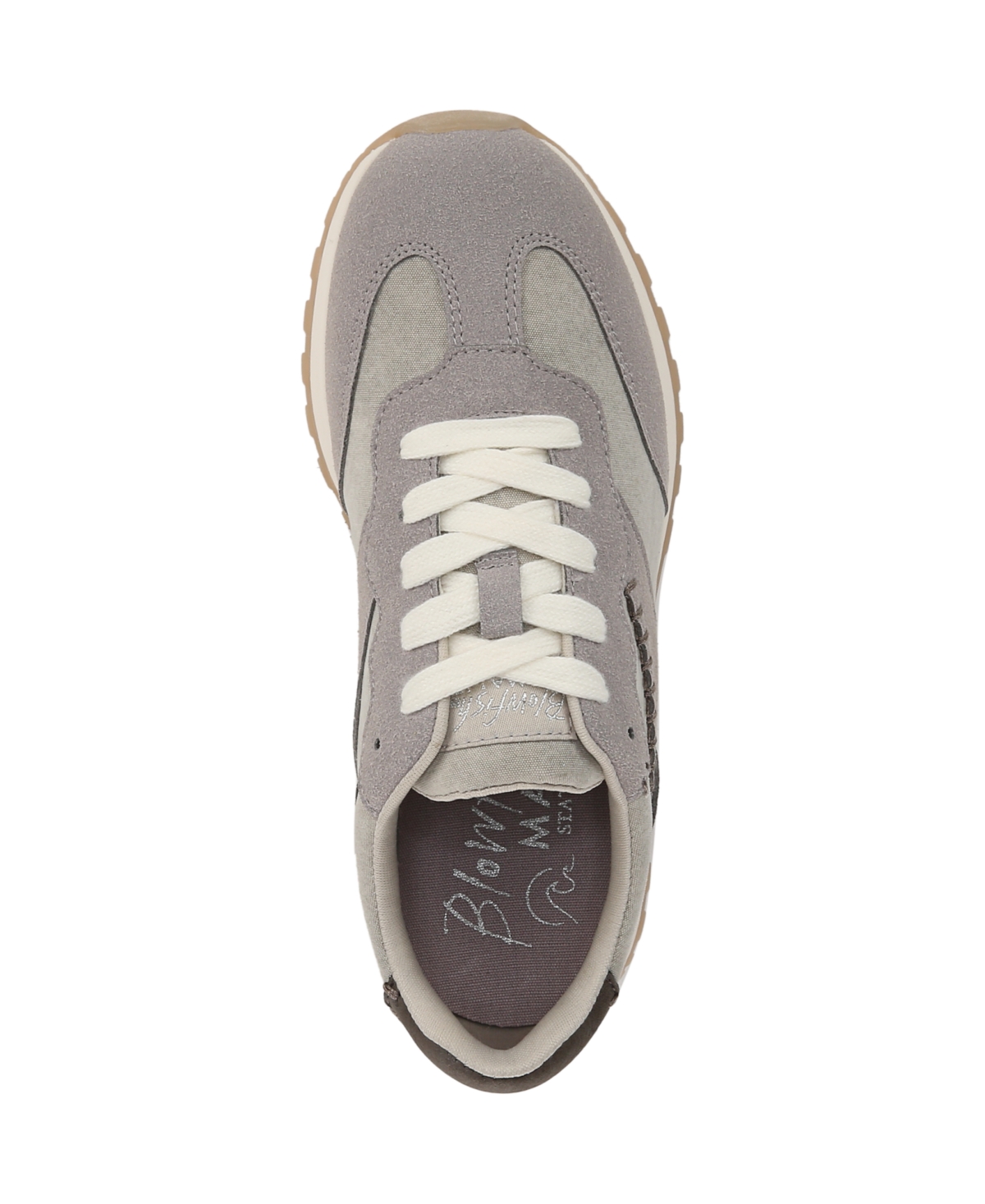 Shop Blowfish Malibu Women's Valley Round Toe Lace Up Sneakers In Pebble Grey Fabric