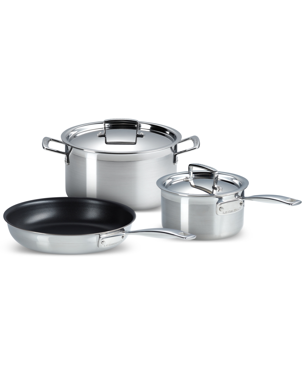 Le Creuset Classic Stainless Steel 5-pc. Cookware Set In Stainless Steel