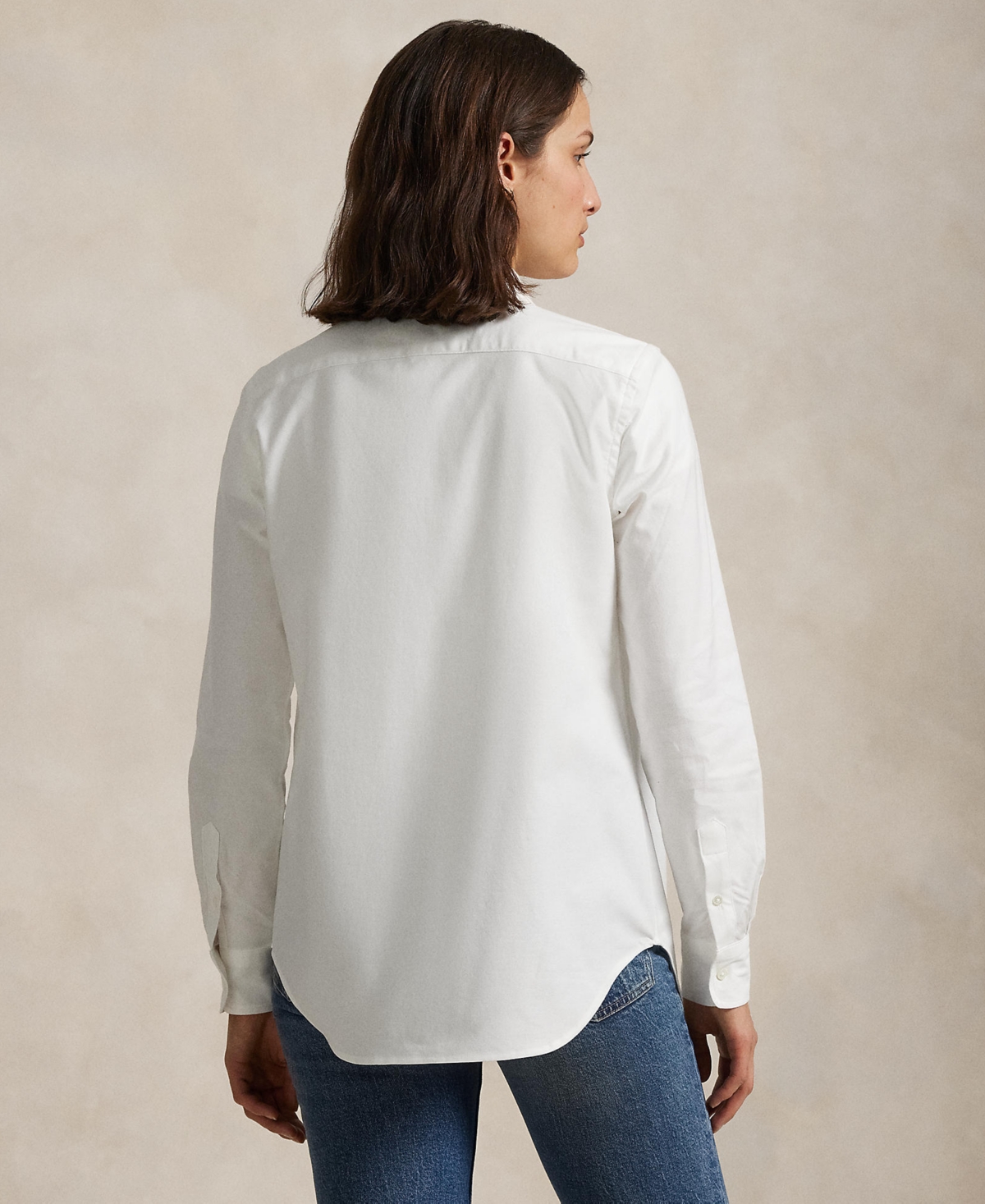 POLO RALPH LAUREN WOMEN'S STRETCH SLIM FIT OXFORD SHIRT 