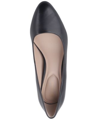 Women's Verronica Almond Toe Leather Pumps, Created for Macy's