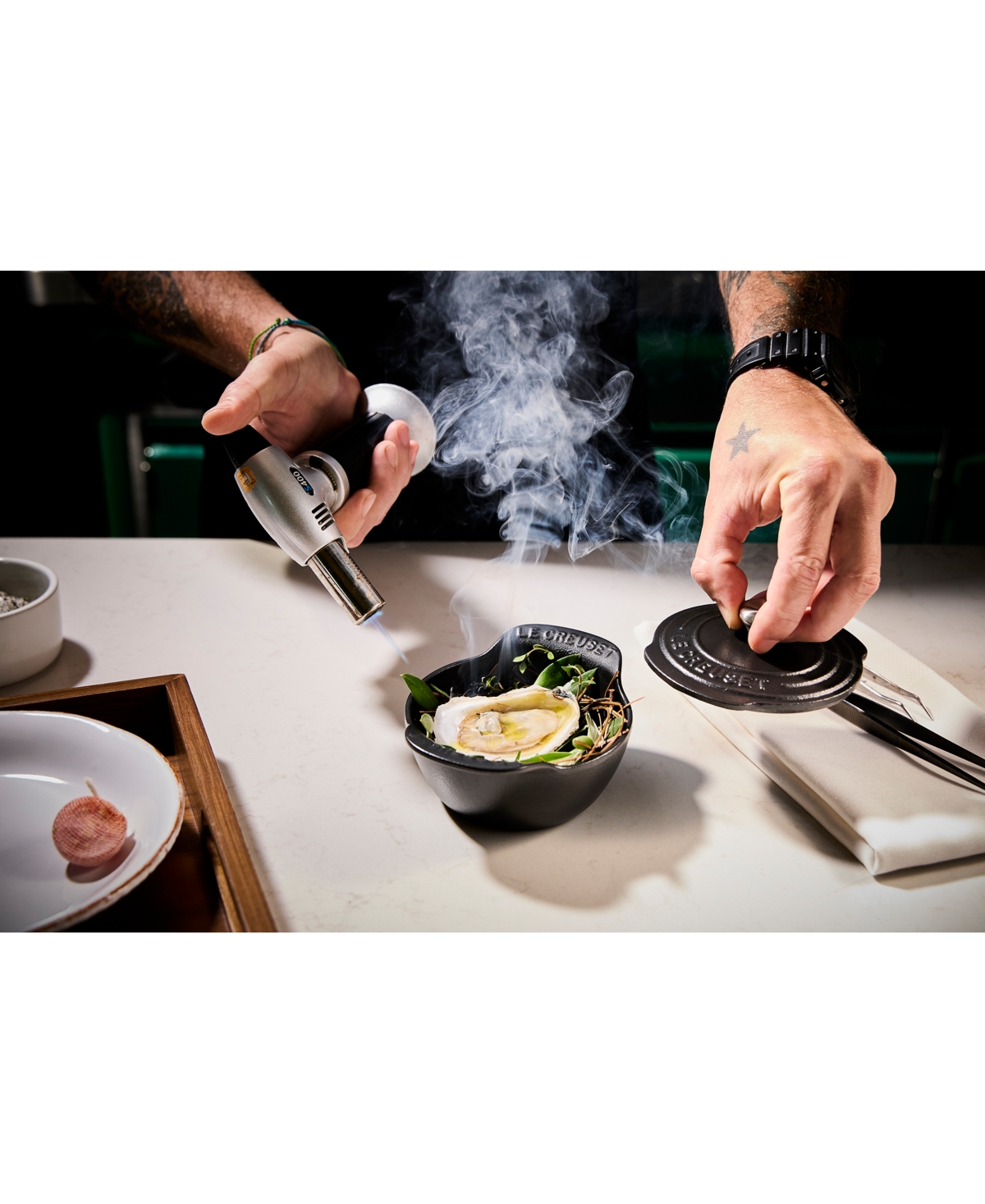 Le Creuset Enameled Cast Iron Covered Mini Round Cocottes, Set Of 4 In Matte Black