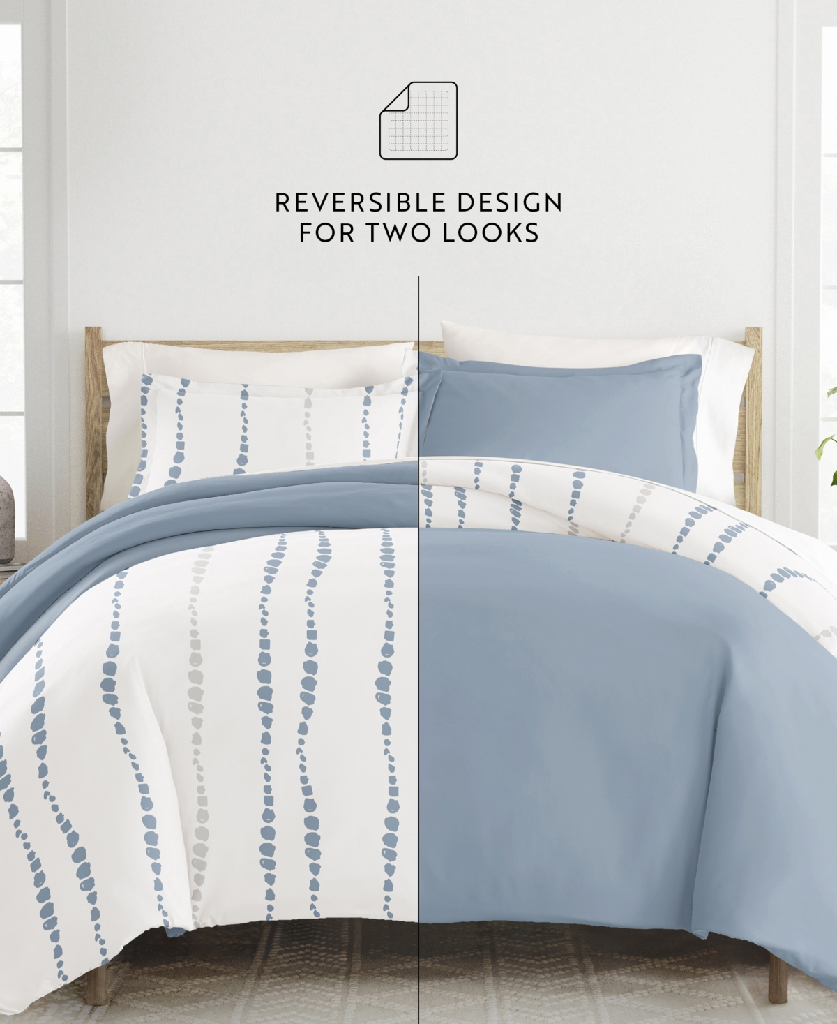 Ienjoy Home Utra Soft Reversible 3-pc. Duvet Cover Set, King/california King In Multi