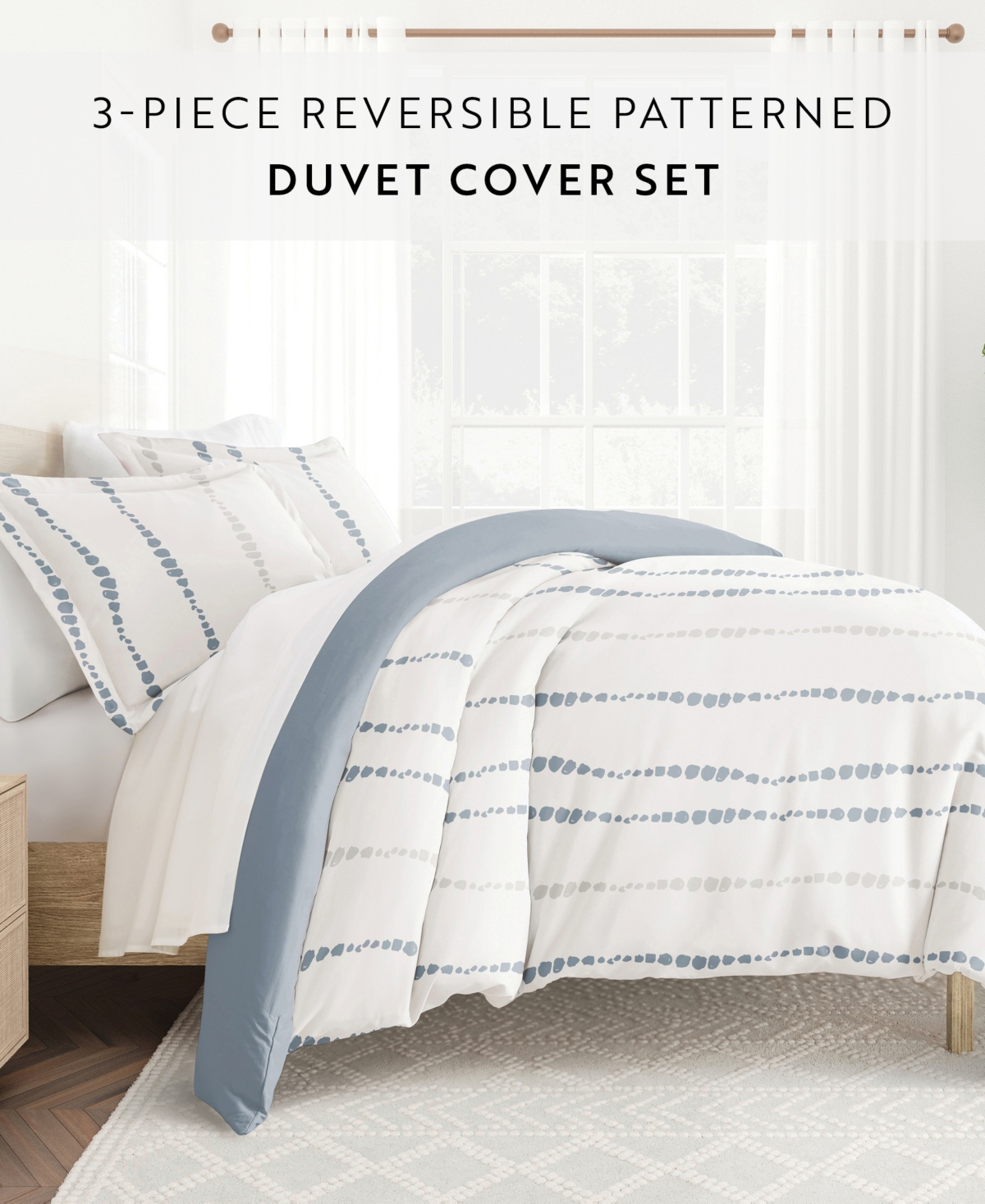 Ienjoy Home Utra Soft Reversible 3-pc. Duvet Cover Set, Full/queen In Multi