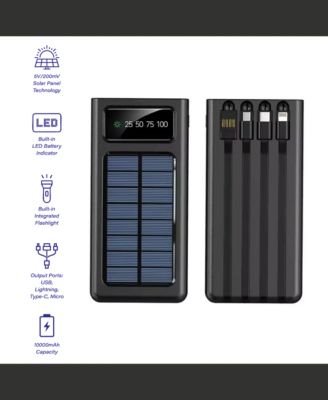 LED Portable Solarsync Power Bank – PoLED Portable Solarsync Power Bank – Power Anytime, Anywherewer Anytime, Anywhere