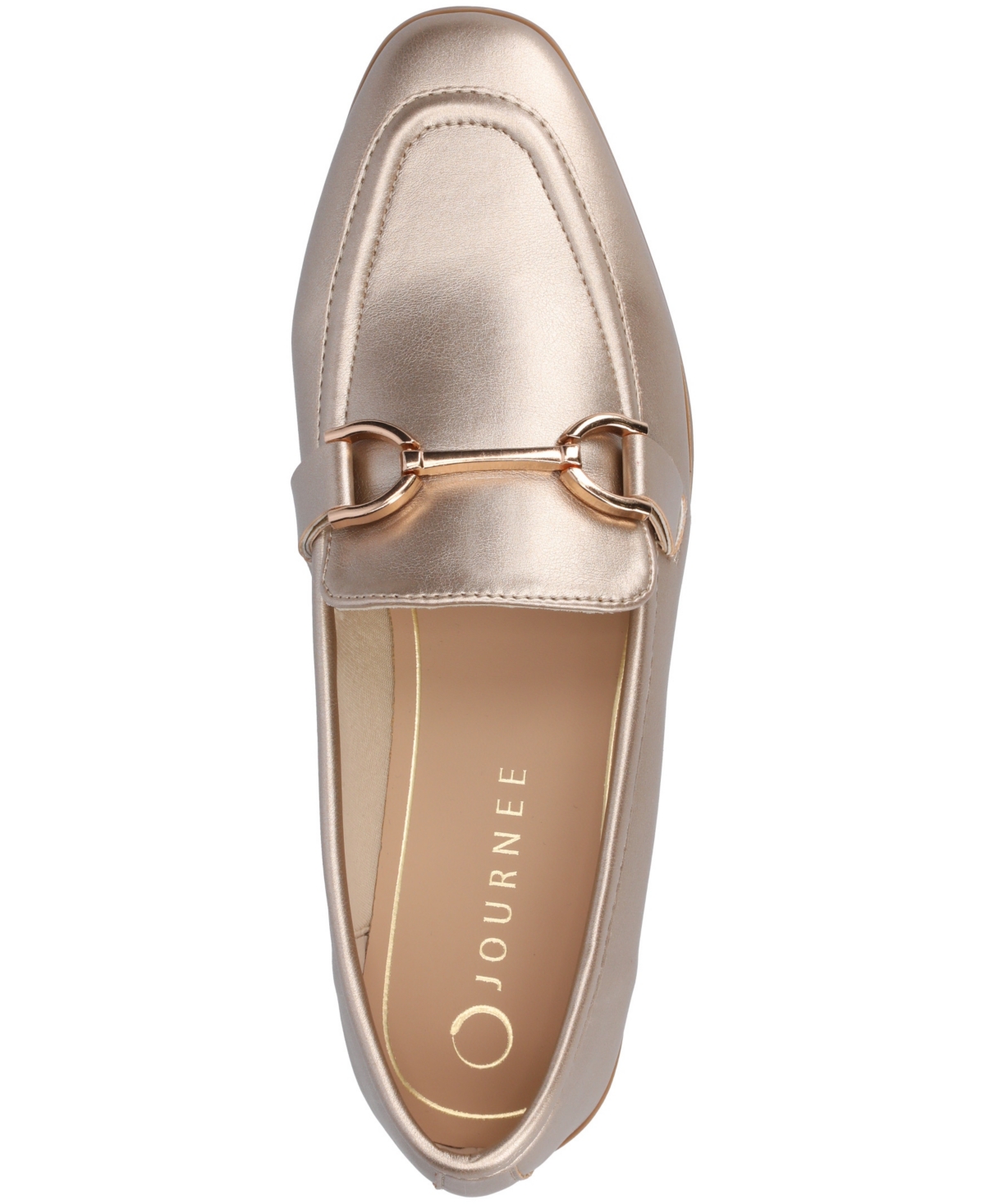 Shop Journee Collection Women's Mizza Slip-on Loafers In Champagne