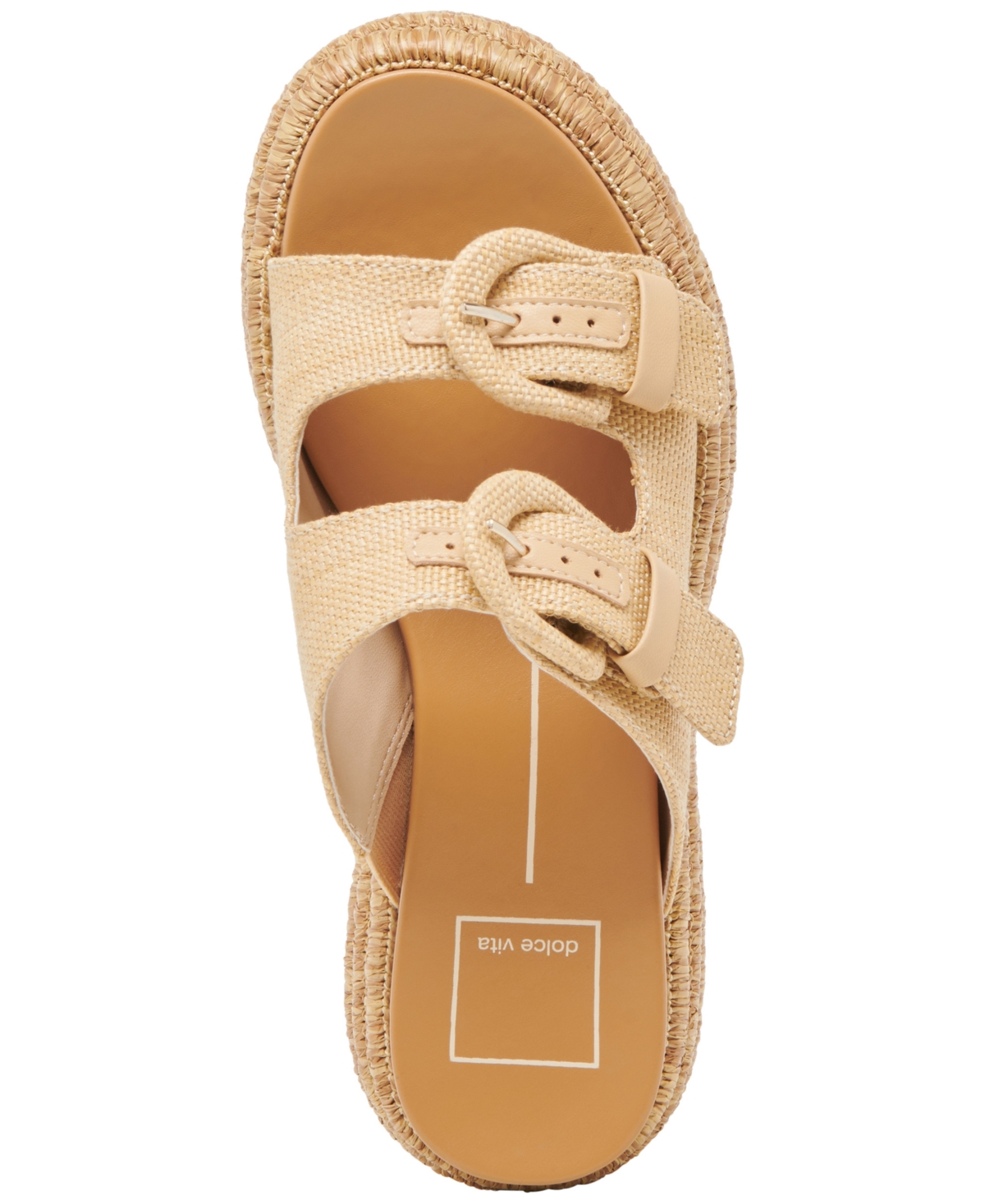 Dolce Vita Witny Sandals Lt Natural Woven Raffia In Light Natural Raffia