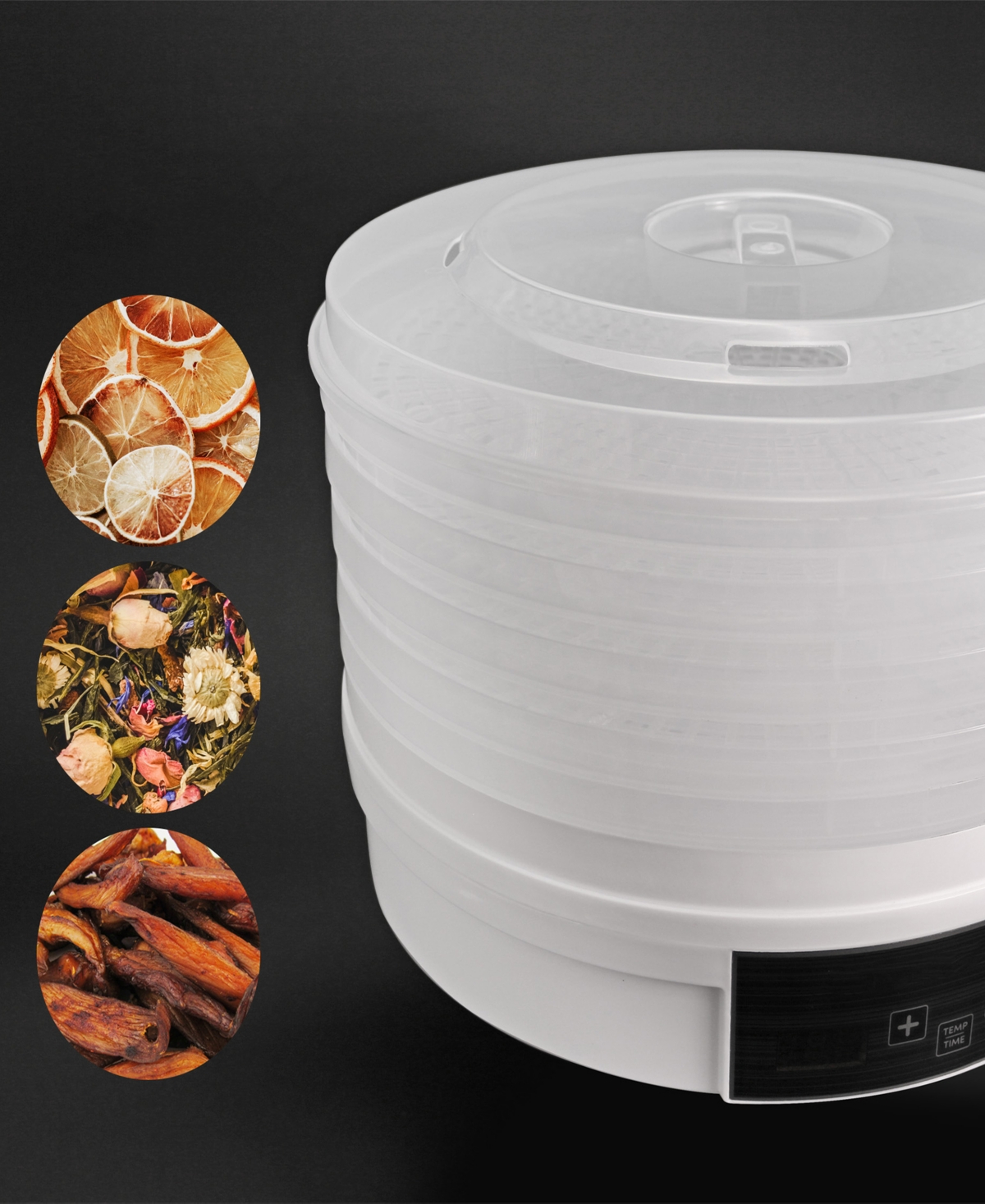 Elite Cuisine 5-tier Digital Food Dehydrator Efd770wd In White