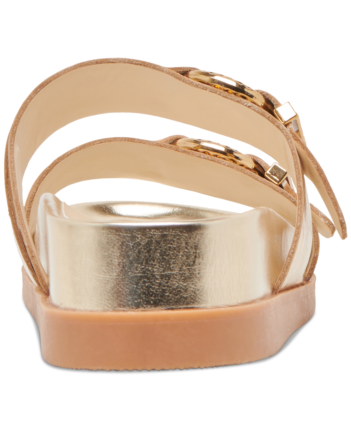 Dolce Vita Soya Platform Sandal In Gold Distressed Leather