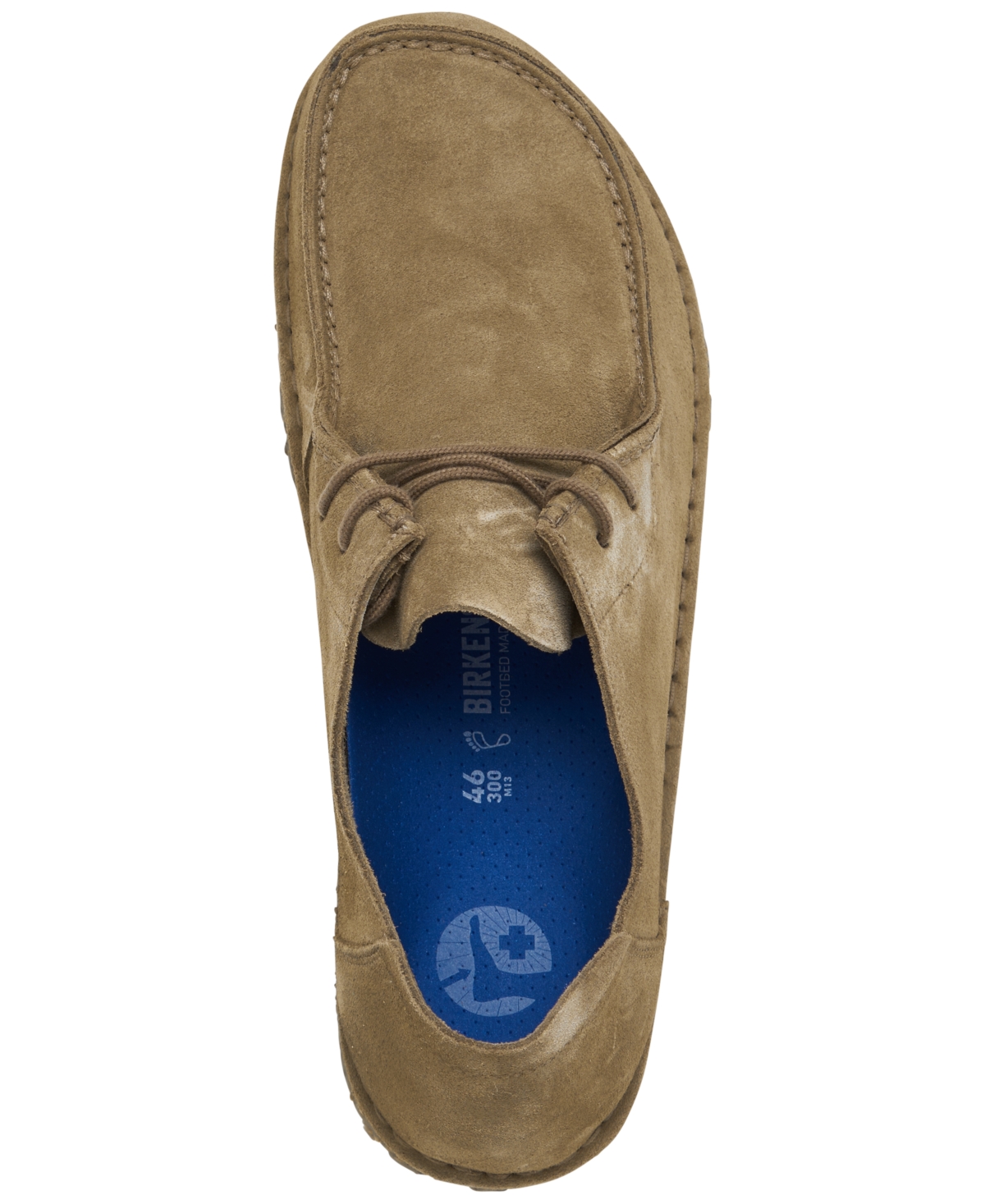 Birkenstock Utti Lace Up Deep Blue Loafers Gray Taupe In Beige