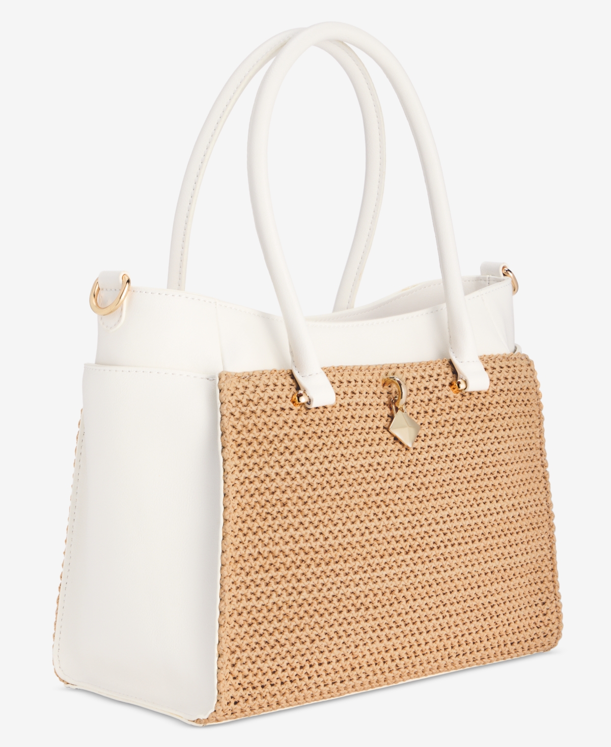 I.n.c. International Concepts Caitii Medium Straw Satchel, Exclusively at Macy's