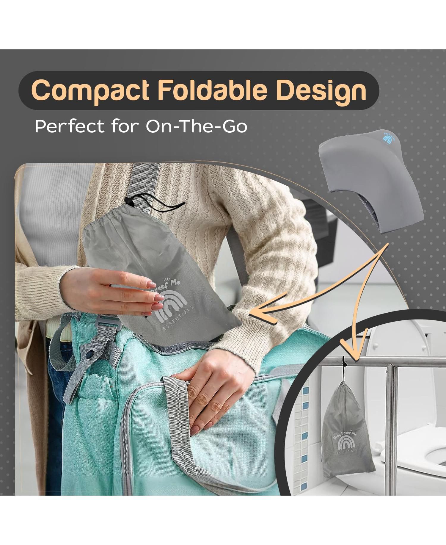 | Folding Travel Toilet Seat Trainer (White)