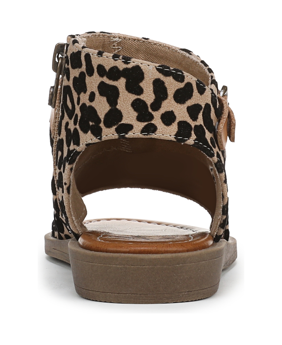 Shop Blowfish Malibu Women's Denver Strappy Low Wedge Sandals In Sand Leopard Faux Leather