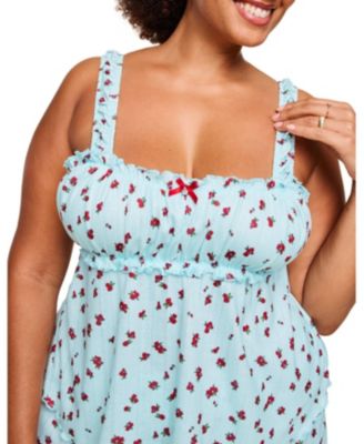 Leanore Women's Plus-Size Tank And Shorts Pajamas