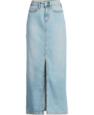 Women's Soft Denim Maxi Skirt