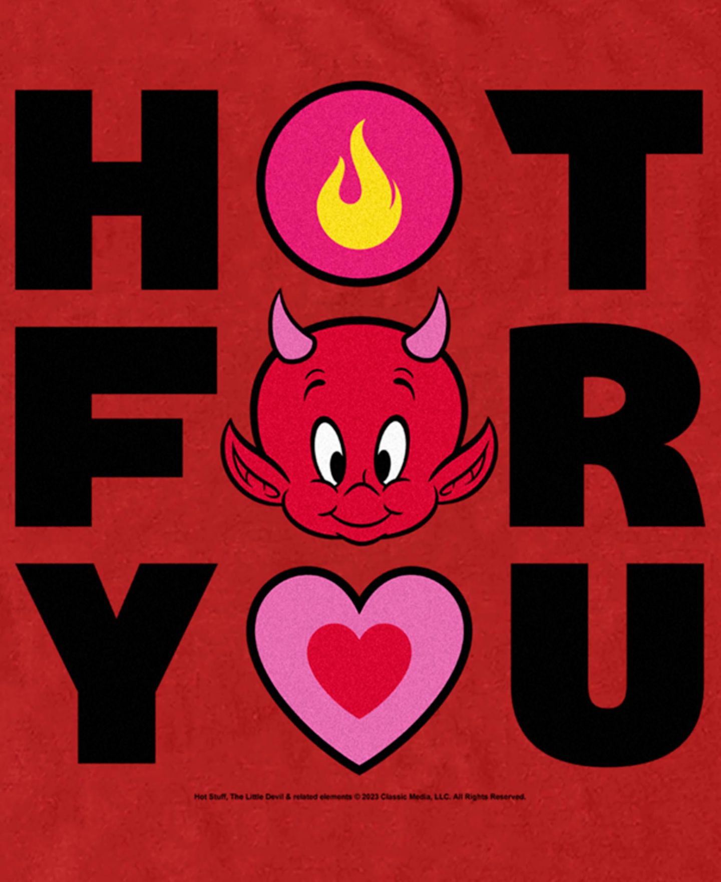 Мужская футболка Fifth Sun Harvey Comics Hot For You Short Sleeve, цвет: Красный — фото 3