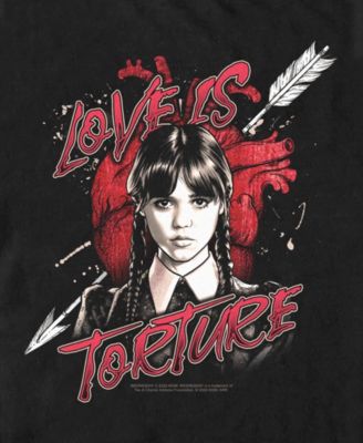 Men's Wednesday Addams Love is Torture Short Sleeve T-Shirt