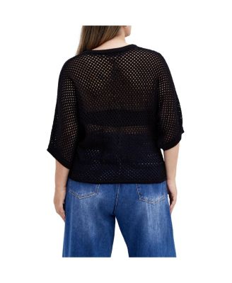 Women's Crochet Knit Top