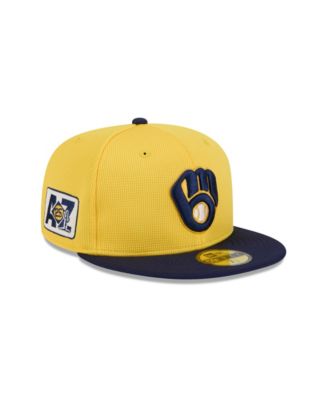 New Era - Men's Yellow Milwaukee Brewers 2025 Spring Training 59FIFTY Fitted Hat