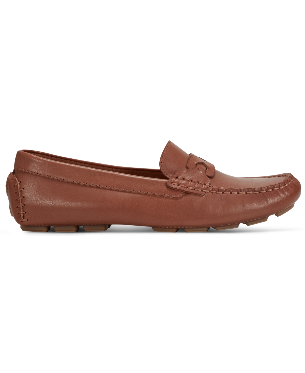Shop Rockport Women's Blara Almond Toe Casual Flat Loafers In Cognac Leather