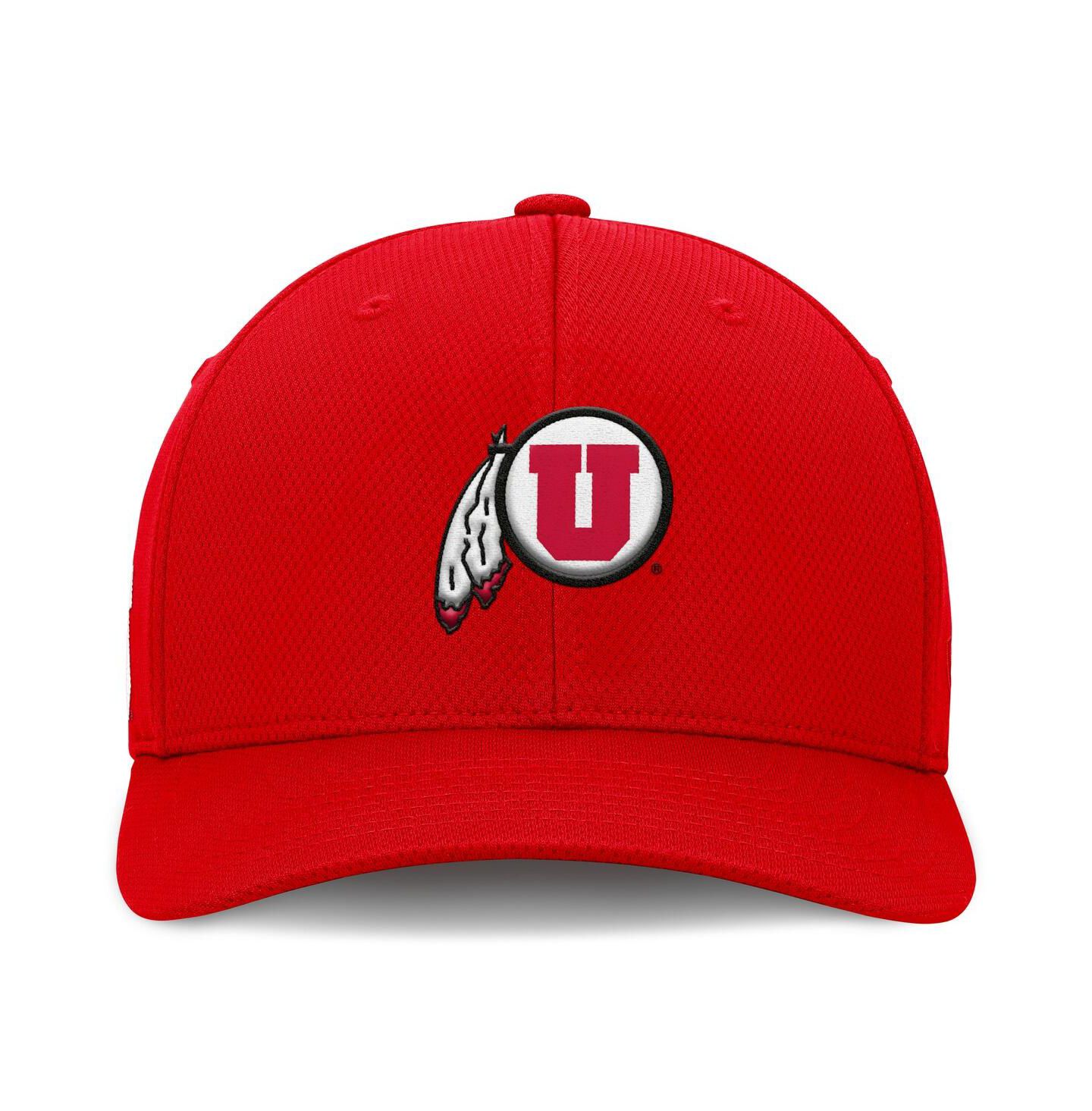 Мужская кепка Top of the World Red Utah Utes Reflex Logo Flex Hat — фото 4