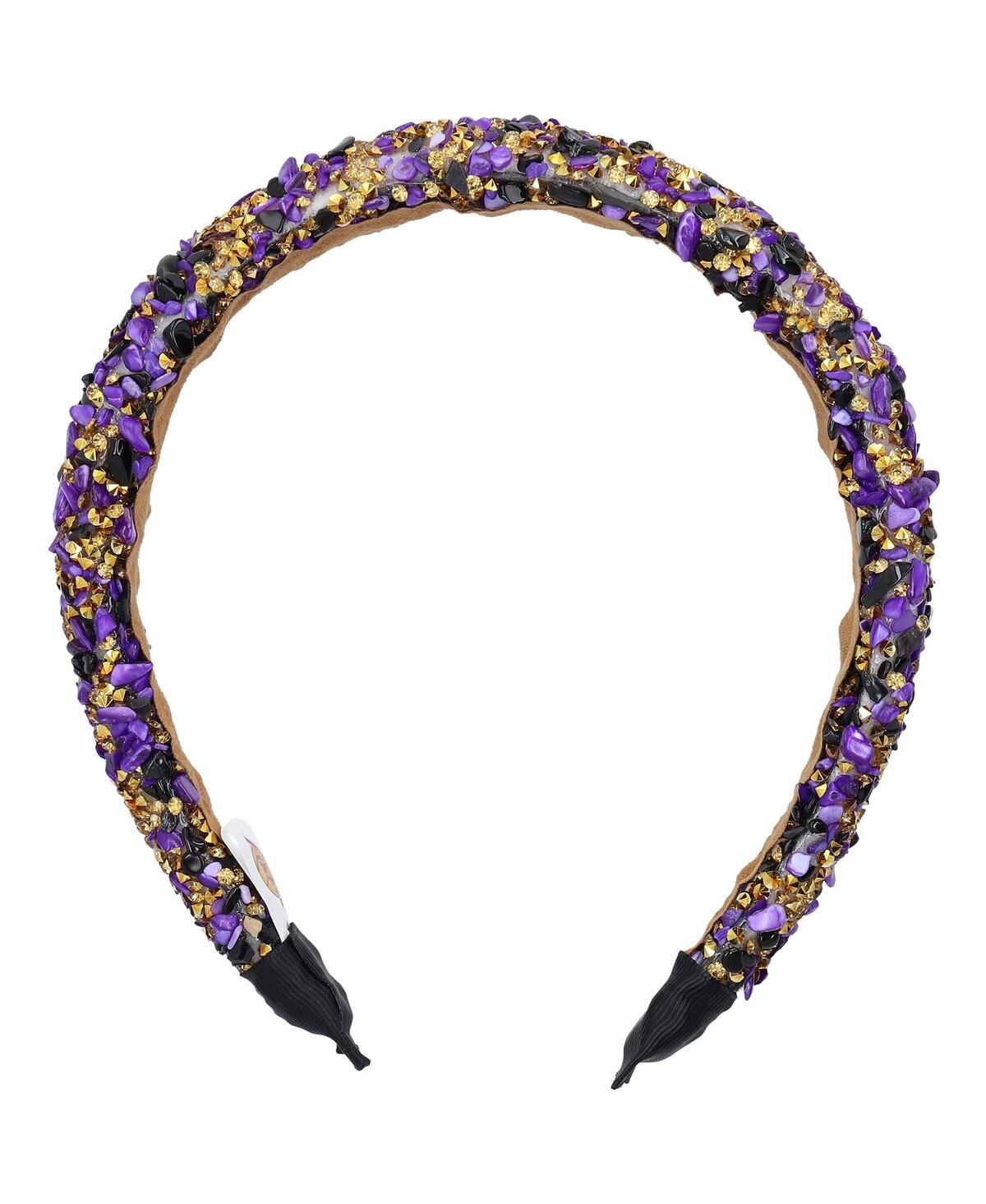 HEADBANDS OF HOPE LOS ANGELES LAKERS MULTI GLITTER HEADBAND 