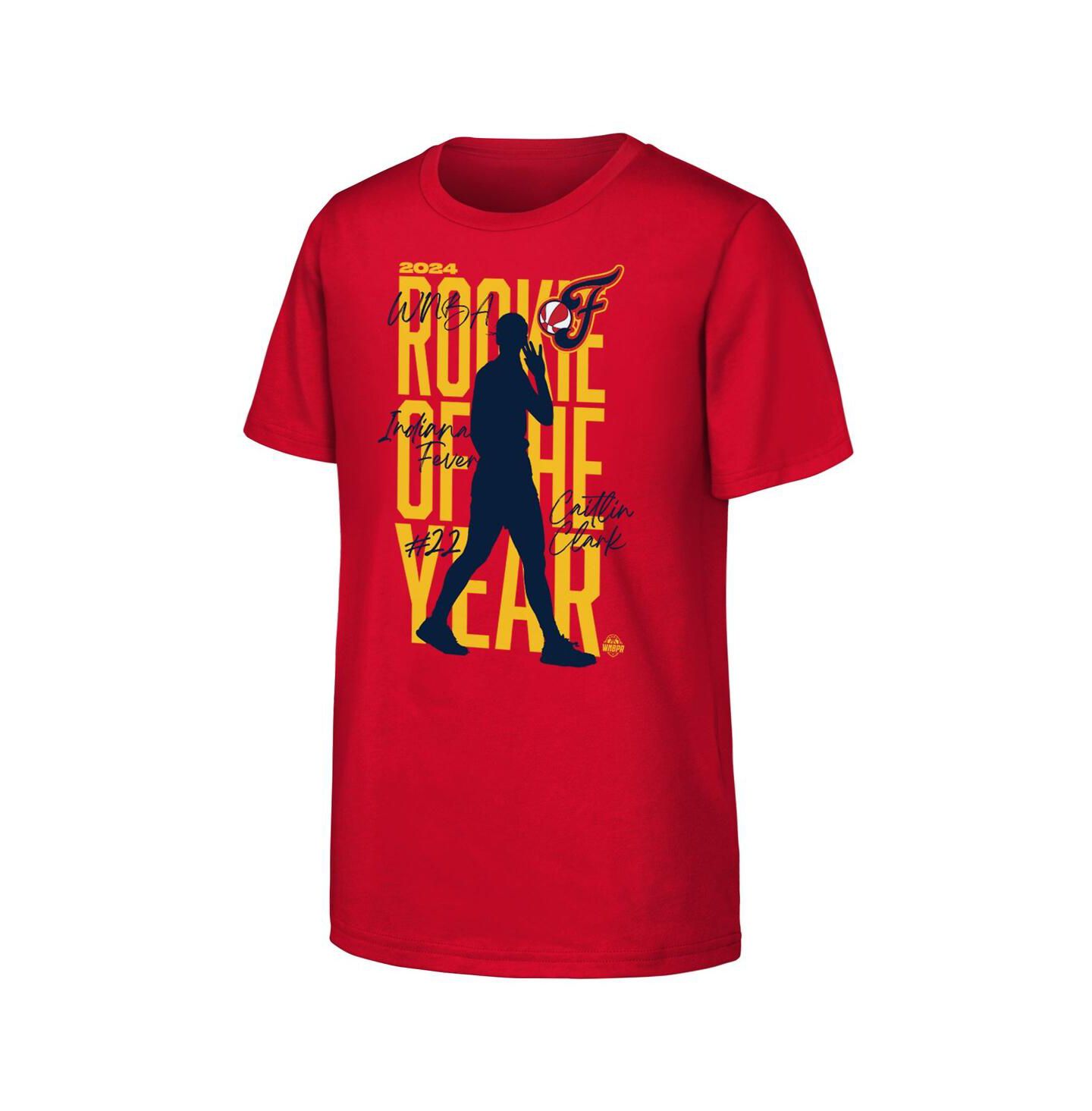 Детская футболка Outerstuff Red Caitlin Clark Indiana Fever 2024 WNBA Rookie of the Year — фото 3
