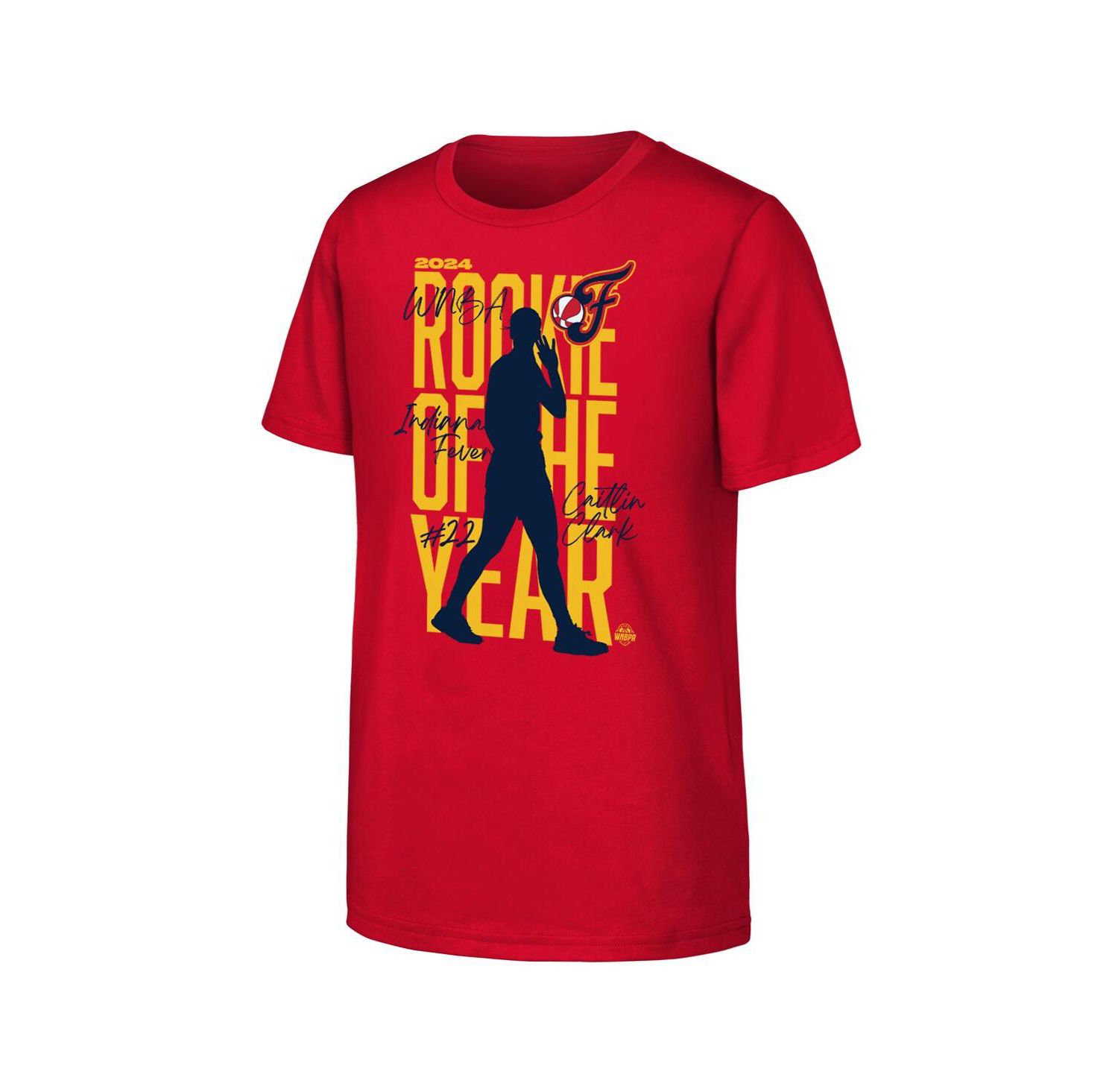 Big Boys and Girls Red Caitlin Clark Indiana Fever 2024 WNBA Rookie of the Year T-Shirt