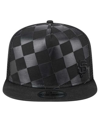 Men's Black San Francisco Giants Score Check 9FIFTY A-Frame Trucker Snapback Hat