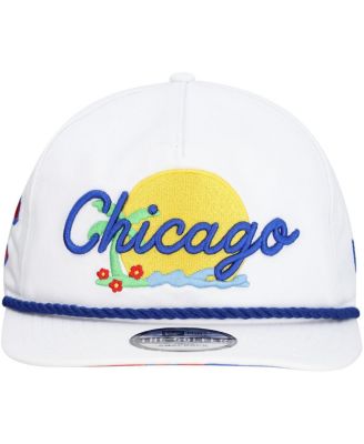 Men's White Chicago Cubs Paradise Golfer Adjustable Hat