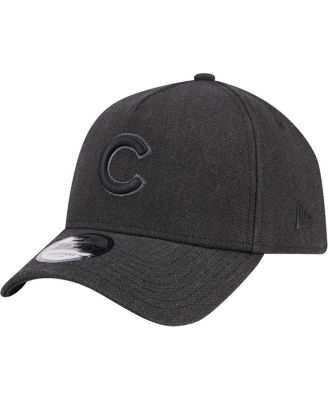 New Era - Men's Charcoal Chicago Cubs Logo Essentials 9FORTY A-Frame Adjustable Hat