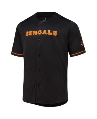 Men's Black Cincinnati Bengals Pop Full-Button Jersey
