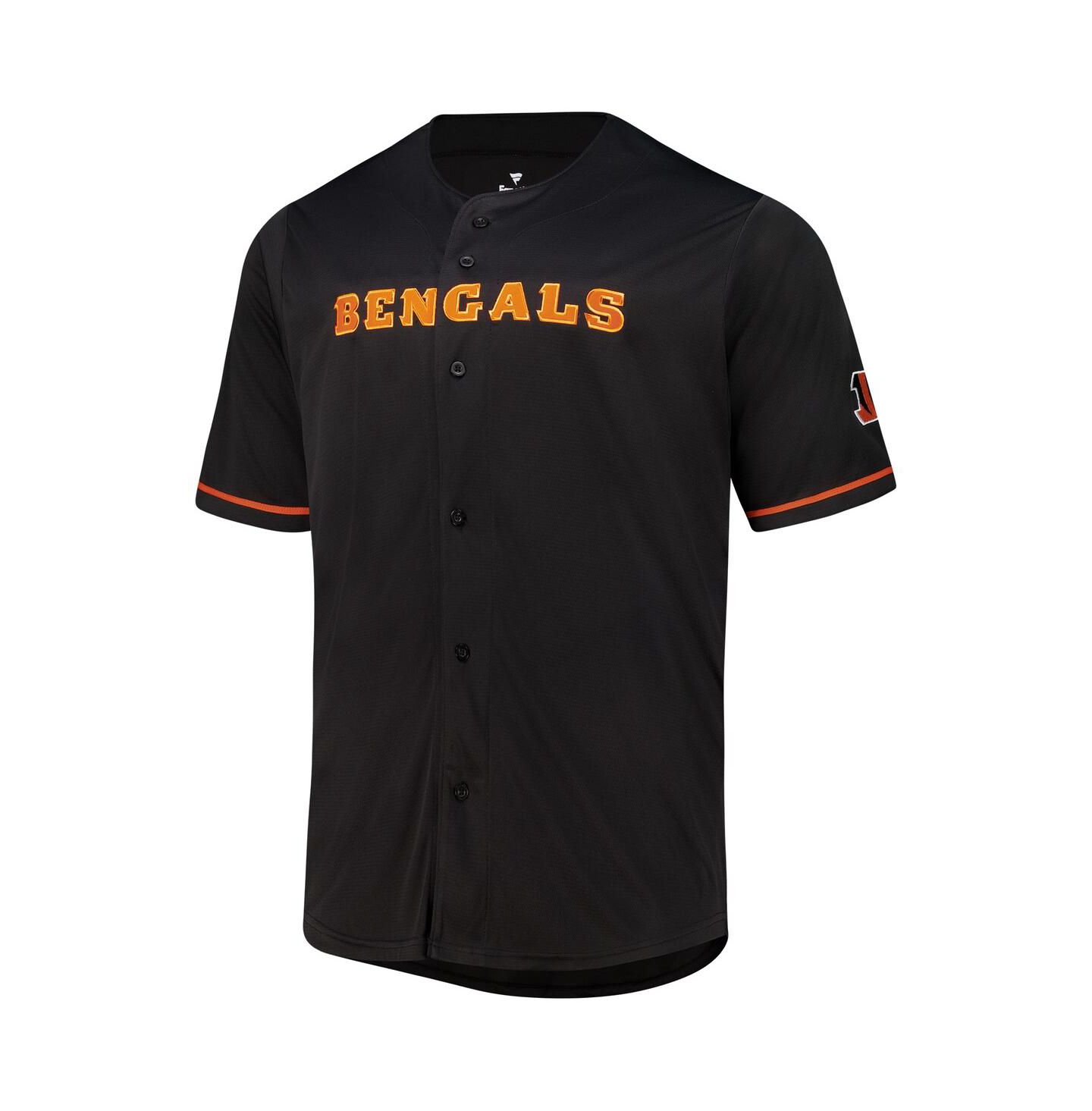 Мужское джерси Fanatics Cincinnati Bengals Pop на пуговицах, Black — фото 3