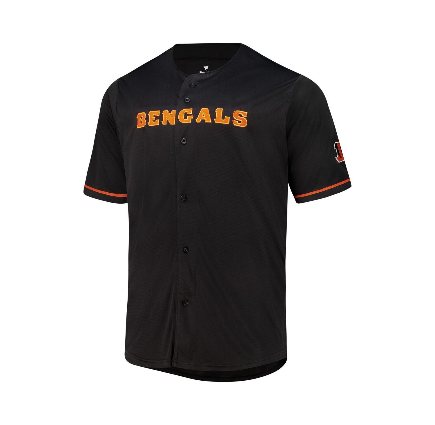 Men's Black Cincinnati Bengals Pop Full-Button Jersey