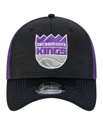 Men's Black/Purple Sacramento Kings Active Tech Neo Flex 39THIRTY Flex Hat