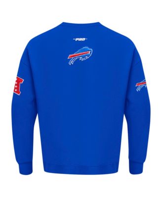 Men's Royal Buffalo Bills Turn It Up Drop Shoulder Pullover Sweatshirt