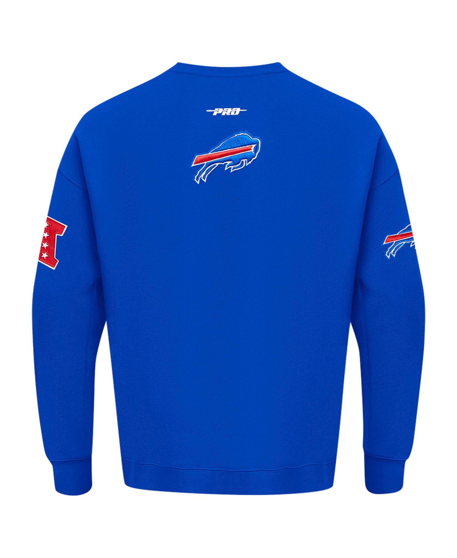 Men's Royal Buffalo Bills Turn It Up Drop Shoulder Pullover Sweatshirt