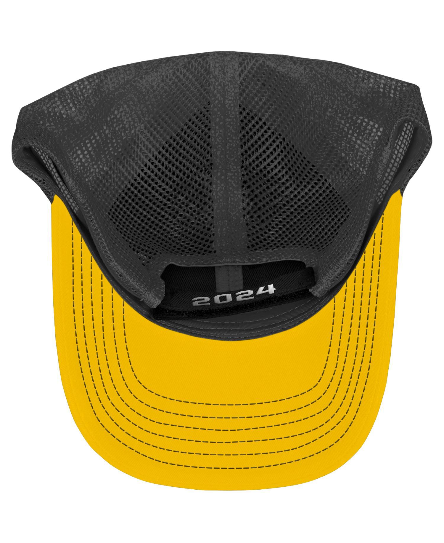 Men's Checkered Flag Sports Black Joey Logano 2024 NASCAR Cup Series Champion Trophy Adjustable Hat