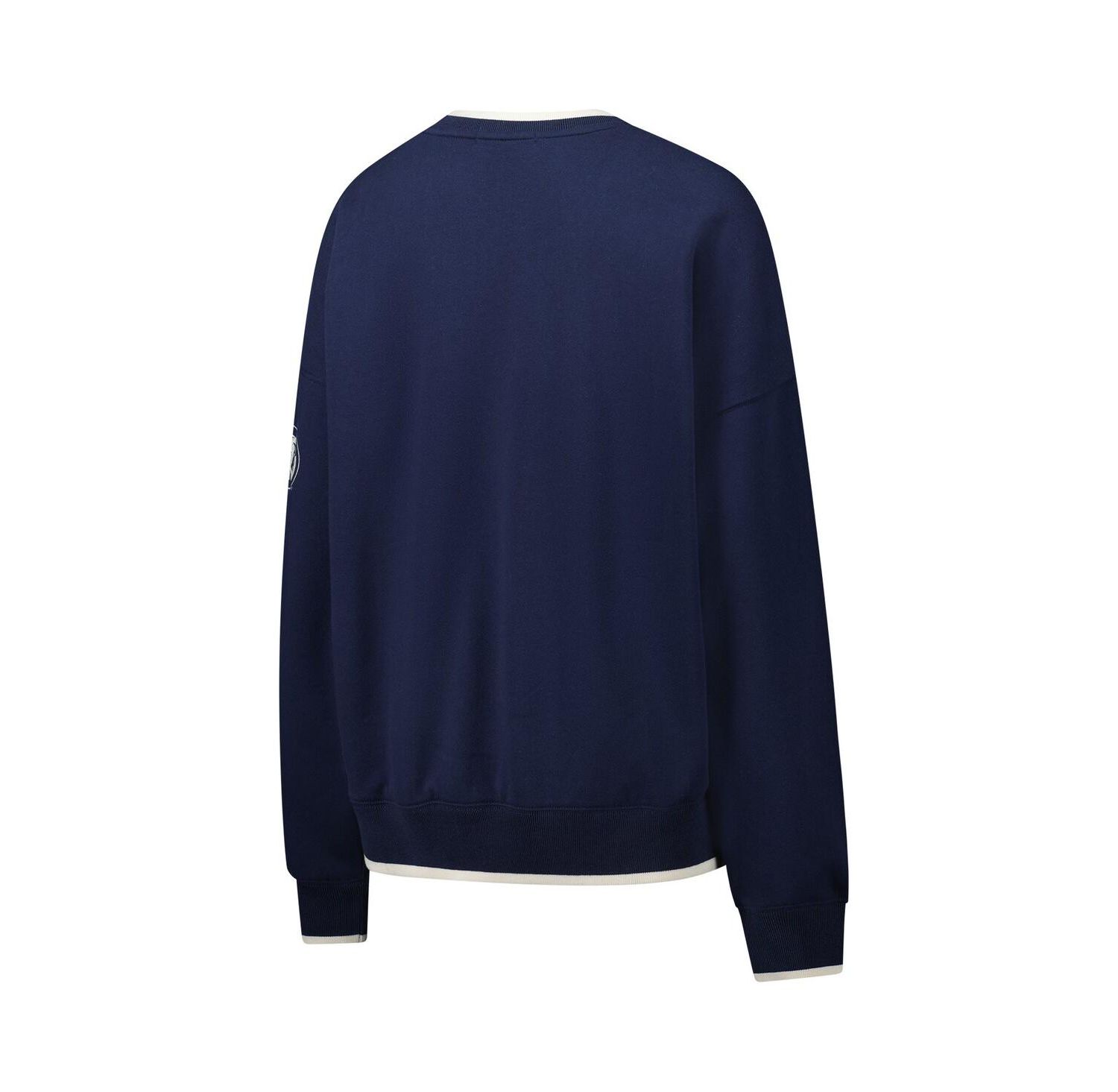 Women's Navy Auburn Tigers Clubhouse Daze Eighties V-Neck Pullover Sweatshirt