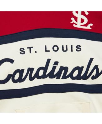 Men's Cream/Scarlet St. Louis Cardinals Head Coach Pullover Hoodie