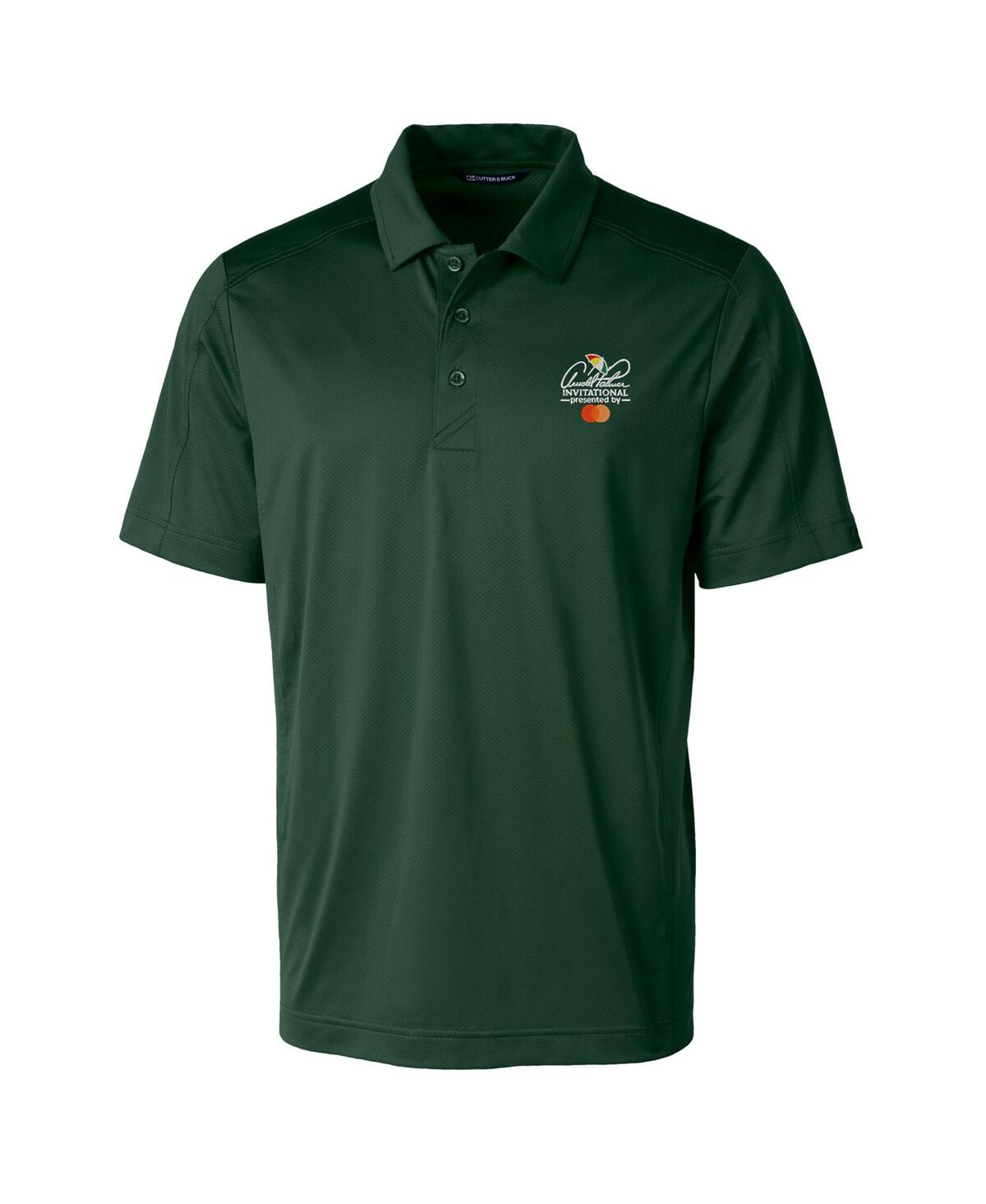Cutter & Buck Men's Hunter Green Arnold Palmer Invitational Prospect Textured Stretch Polo In Hunter Green