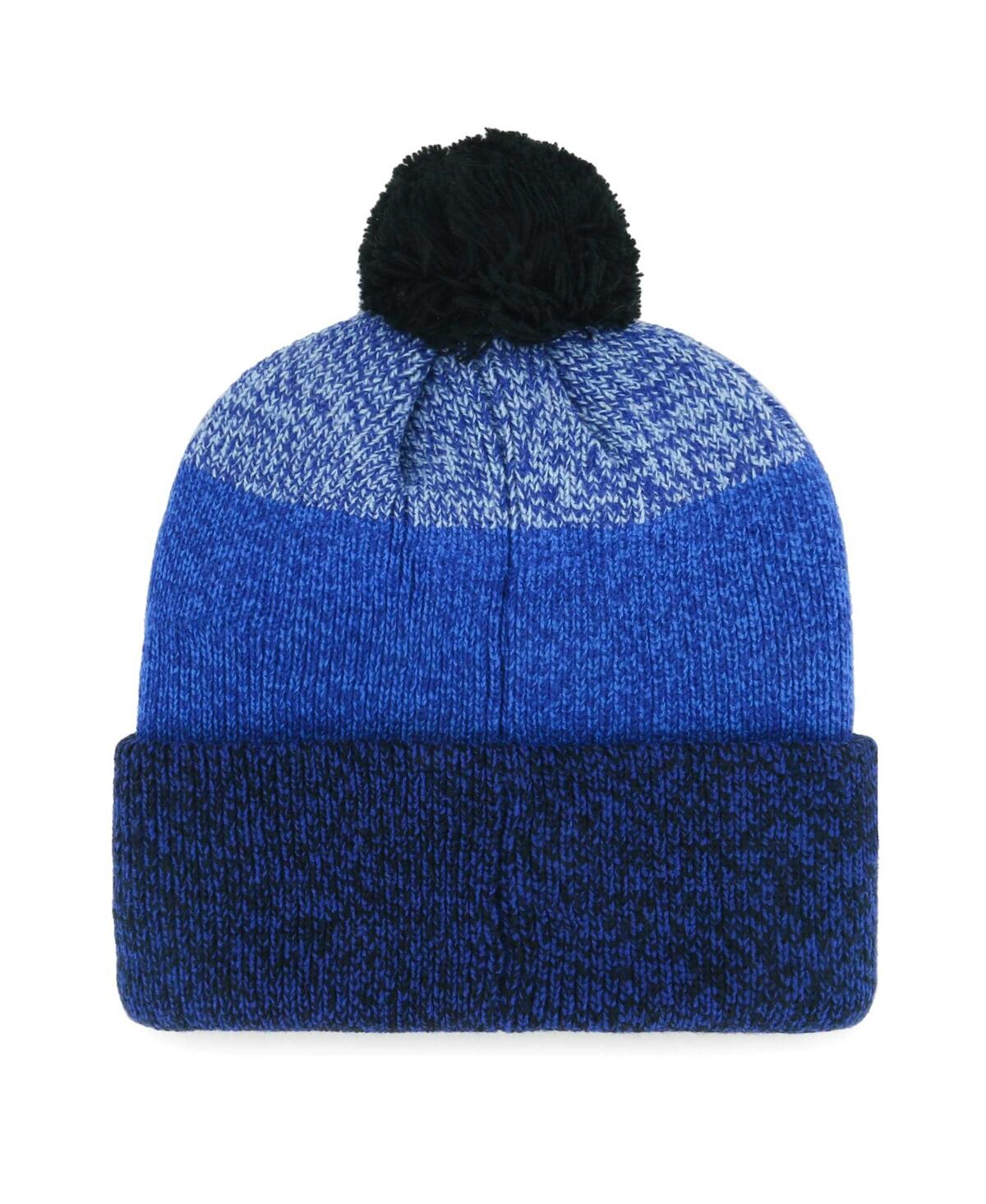 47 Brand Men's Royal Chicago Cubs Darkfreeze Cuffed Knit Hat With Pom In Royal