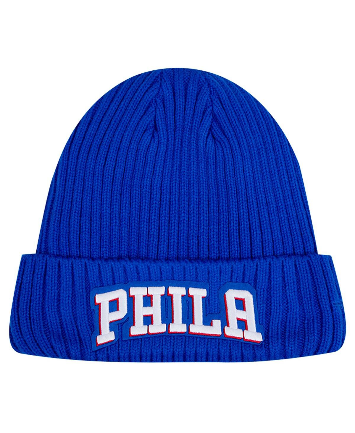 Shop Pro Standard Men's Royal Philadelphia 76ers Essential Cuffed Knit Hat