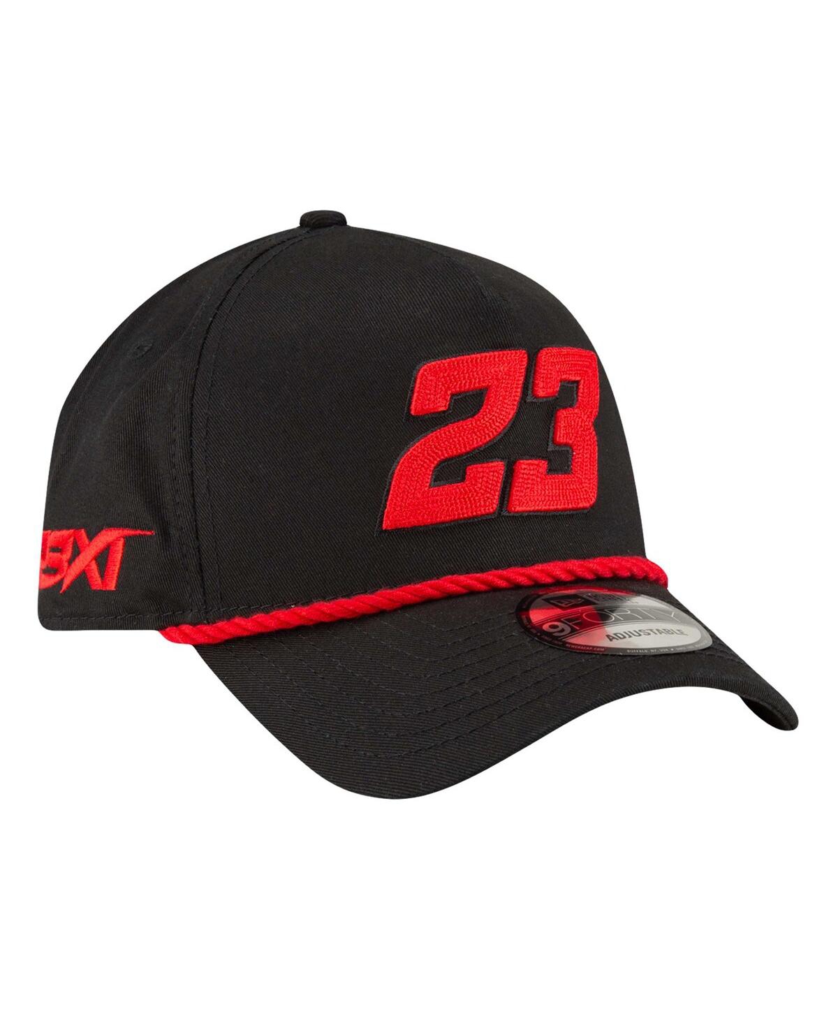 NEW ERA MEN'S BLACK BUBBA WALLACE ROPE A-FRAME 9FORTY ADJUSTABLE HAT 