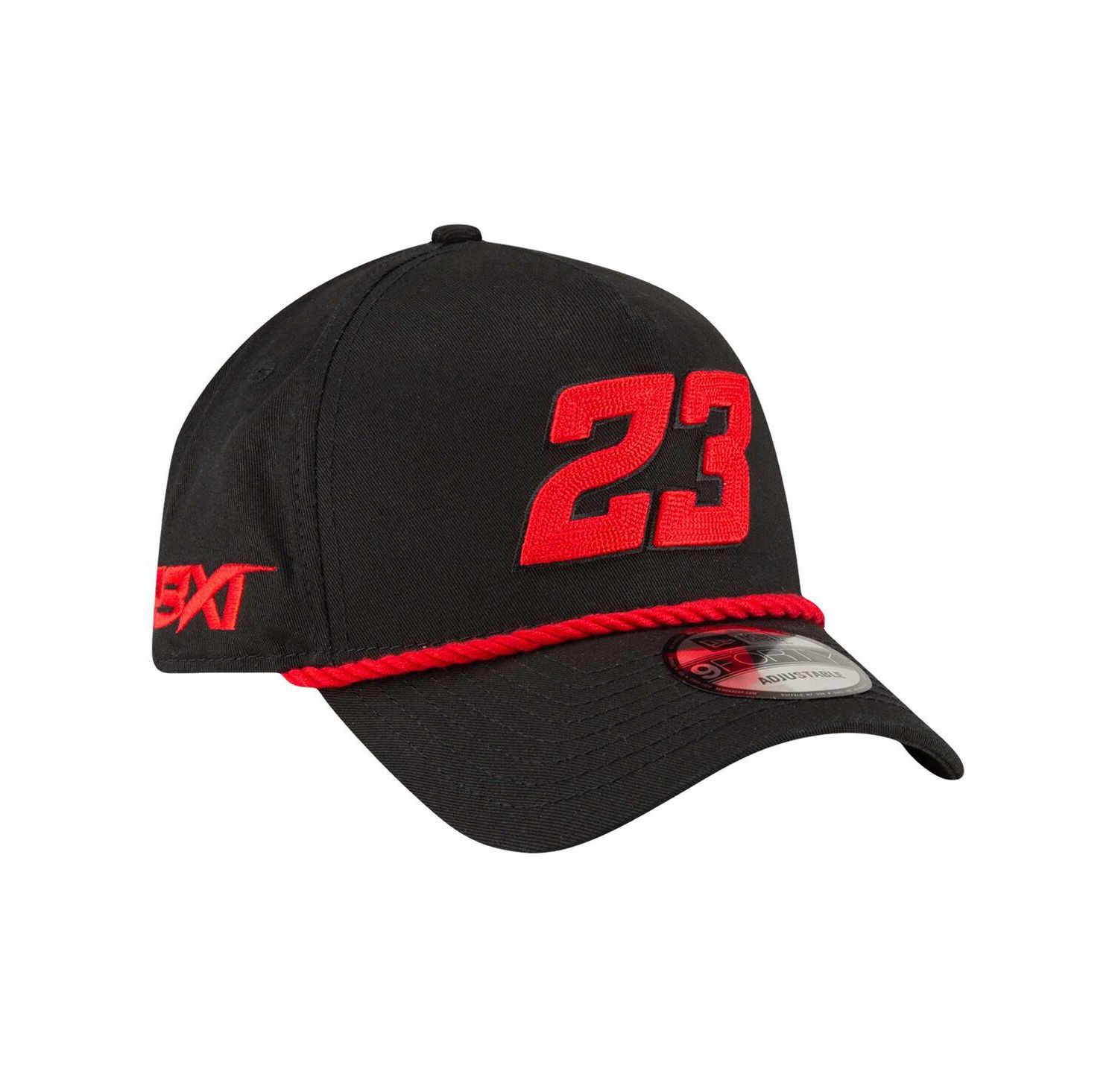 Men's Black Bubba Wallace Rope A-Frame 9FORTY Adjustable Hat
